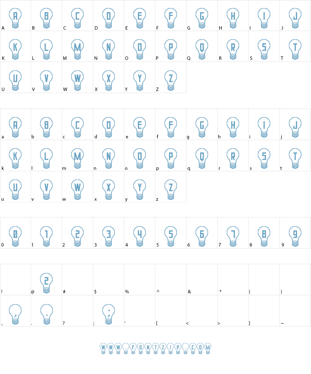 Good Idea St Font Character